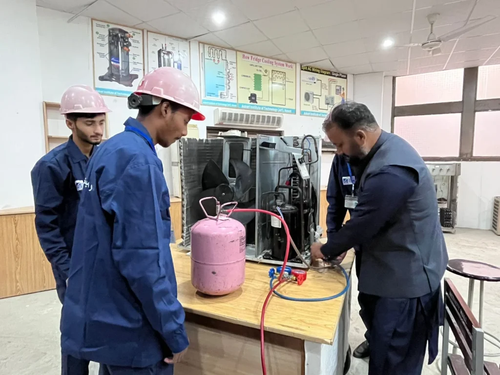 Air conditioner and refrigeration technician training